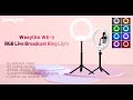 Weeylite WE-9 Beauty Live RGB Ring Light #Weeylite #Viltrox #rgbringlight