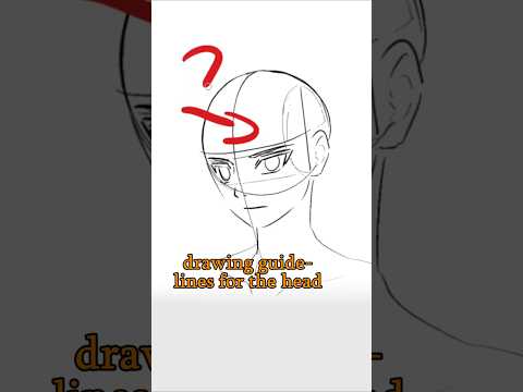 Mistake When Drawing Head - Quick Art Tips #art #sketch #shorts #tutorial #drawingtutorial #anime