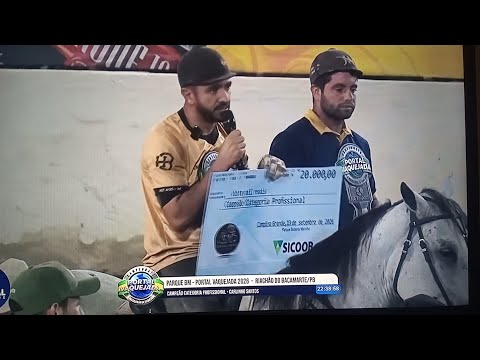 Desputa categoria profissional parque bm Riachão do  bacamarte PB edição 2026 campeão Carlinhos San.