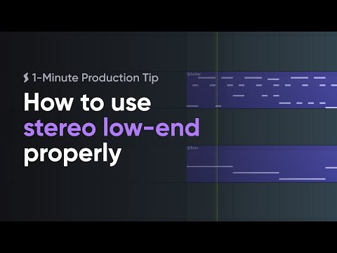 How to use stereo low-end properly — 1-Minute Production Tip