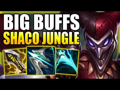 THE RECENT BUFFS HAVE MADE SHACO JUNGLE A LOT BETTER! - Best Build/Runes S+ Guide League of Legends