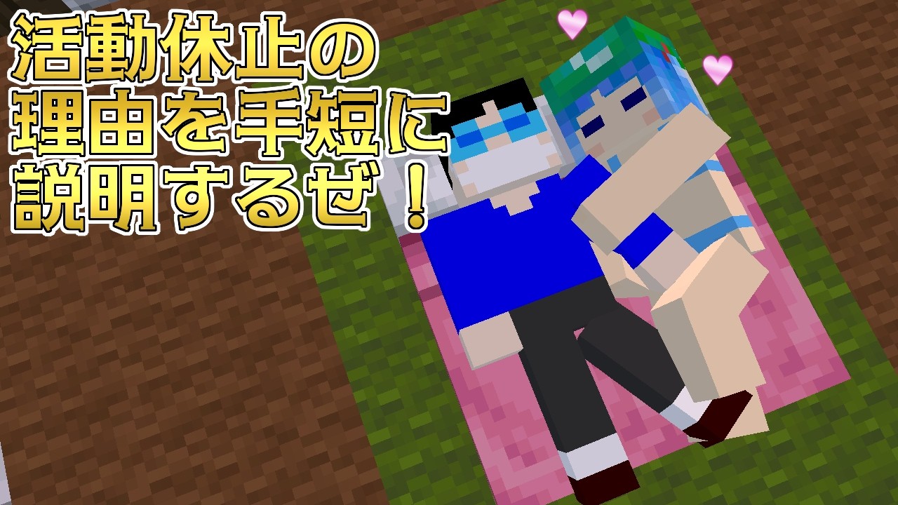 活動休止の理由を手短に説明するぜ！