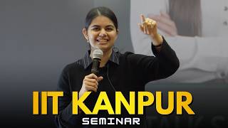 IIT Kanpur : Tech Talk & 5 Powerful Lessons that helped me in Life
