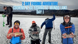 Ice Fishing Beautiful Trout at Mundo Lake #icefishing #newmexico