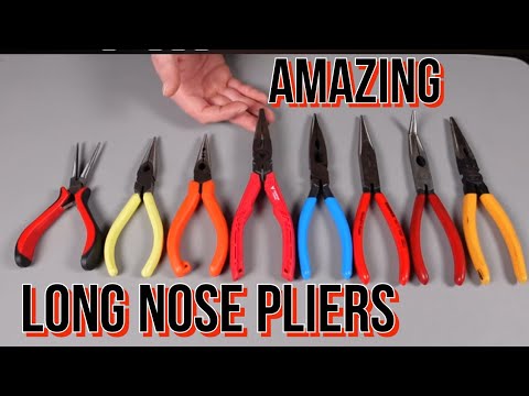 All of my Long Nose Pliers Needle Nose Pliers Knipex Gearwrench Channellock Fujiya