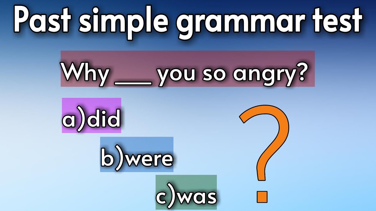 Past simple | Grammar test