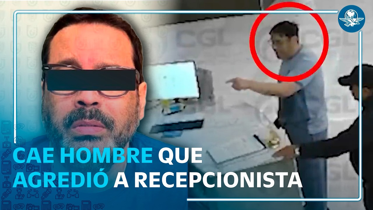 Detienen a Octavio Cortés, sujeto acusado de golpear a recepcionista del hotel de Santa Fe