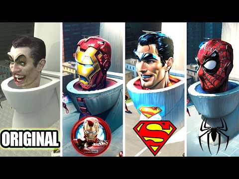 SKIBIDI TOILET vs SUPERHEROES ( Ft. SPIDERMAN, IRONMAN, BATMAN, SUPERMAN, VENOM, HULK, MARVEL )