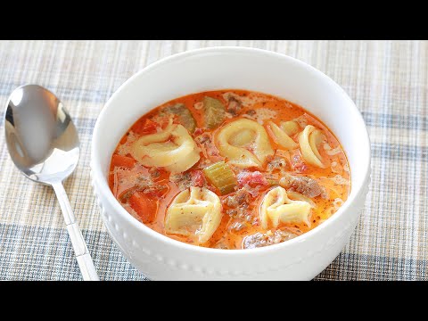Creamy Sausage and Tortellini Soup