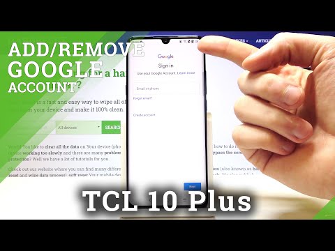 How to Add & Remove Google Account on TCL 10 Plus – Create Google Account Profile