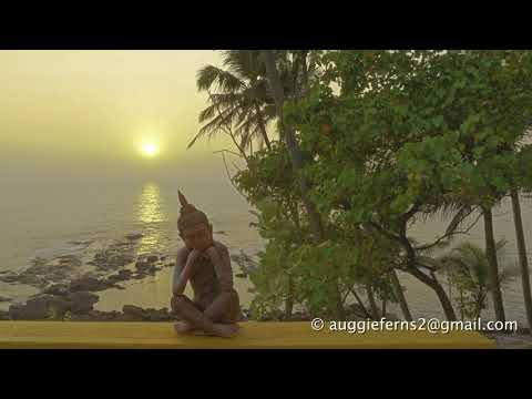 Thinking Buddha Statue Sunset Time Lapse