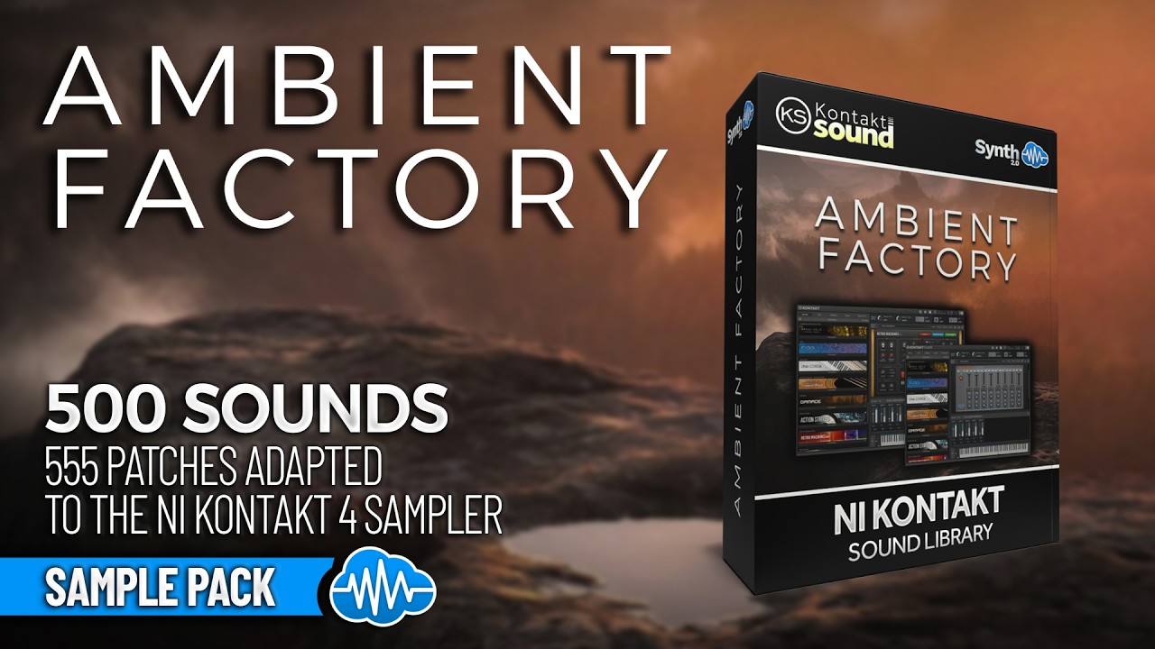 LFO183 - Ambient Factory - Native Instruments Kontakt ( 555 presets ) - Video Preview 1