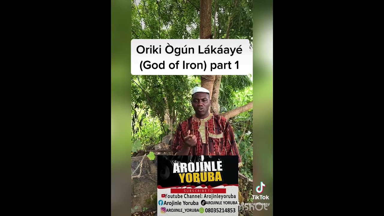 Oriki ogun @Arojinleyoruba