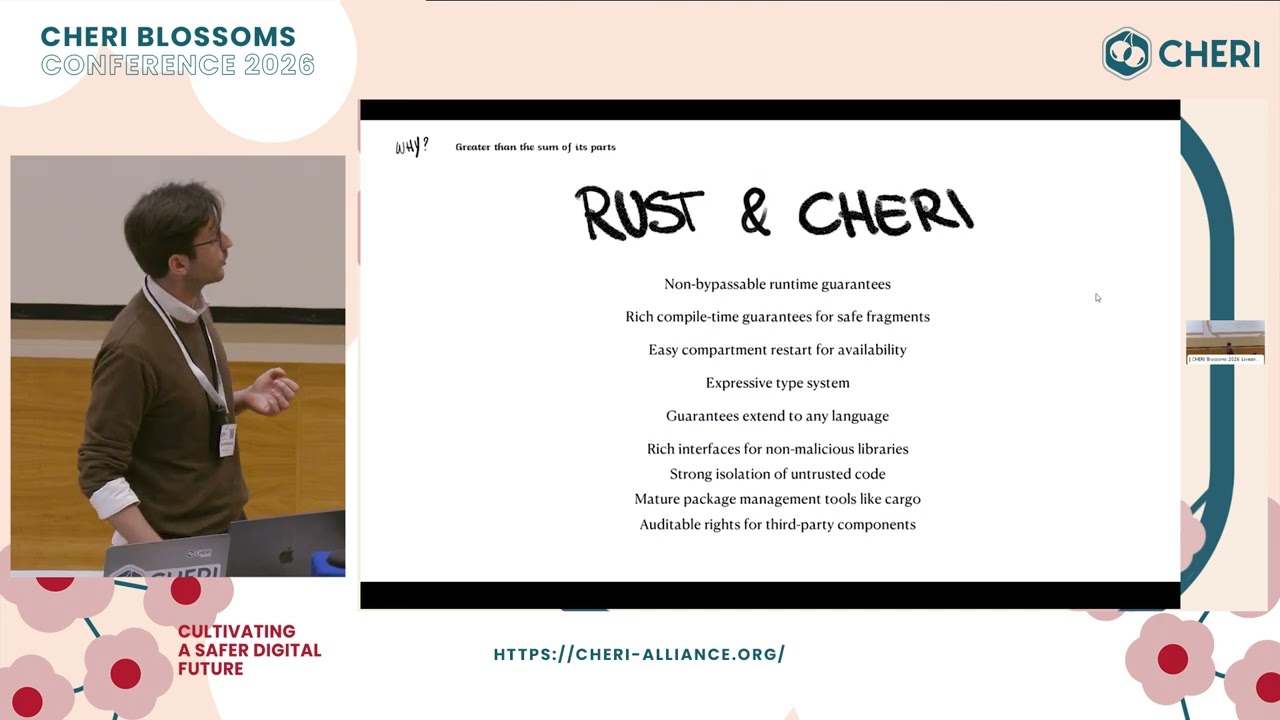 Rust on CHERIoT - Edoardo Marangoni | CHERI Blossoms 2026