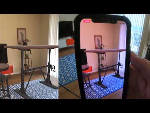 Augmented Reality AR mobile phone Demo