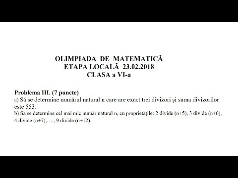Olimpiada locala 2018, clasa a 6-a - Problema 4