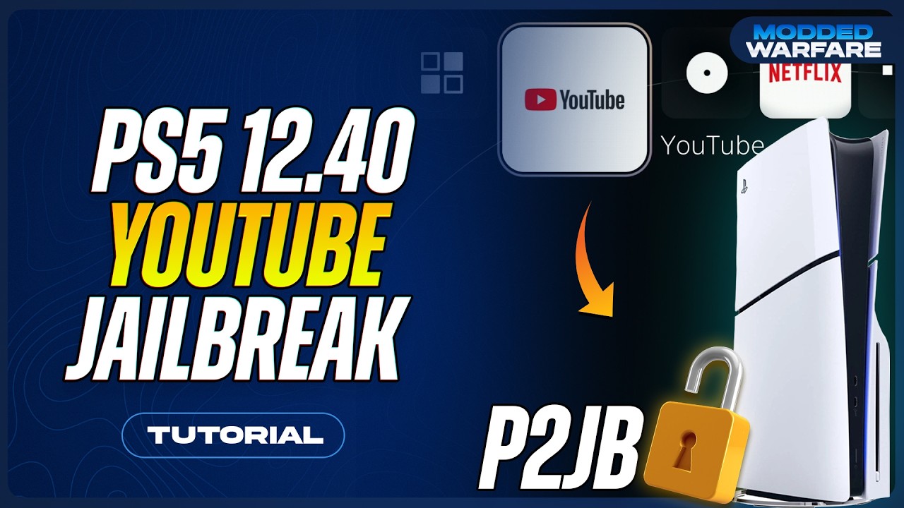 Using the YouTube app to Jailbreak the PS5 up to 12.40 (Early Setup)