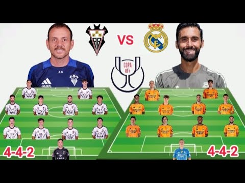 Debut Alvaro Arbeloa 4-4-2 Formation ✅ ~ Albacete Vs Real Madrid Potential Line up in Copa del Rey 