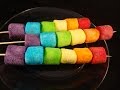 Try this Quick and Easy Sweet Treat: Jell-O-Crusted Rainbow Marshmallows
