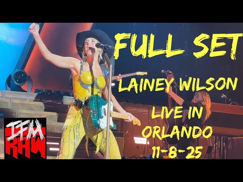 FULL SET: Lainey Wilson Live in Orlando, FL 11-8-25 Whirlwind Tour w/ ERNEST & Drake Milligan