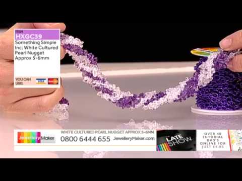 Labradorite Graduated Faceted Flat Drops on The Late Show (JewelleryMaker) LIVE 04/06/2015