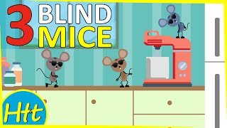 Three Blind Mice Cartoon | Fun Song and Nursery Rhyme For Toddlers | Hero Toons