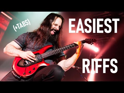 Top 10 EASIEST Dream Theater Riffs (+TABS)