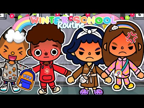 Winter SCHOOL DAY Routine! *Girls Fought Over Reece* Voiced Toca Boca Rp