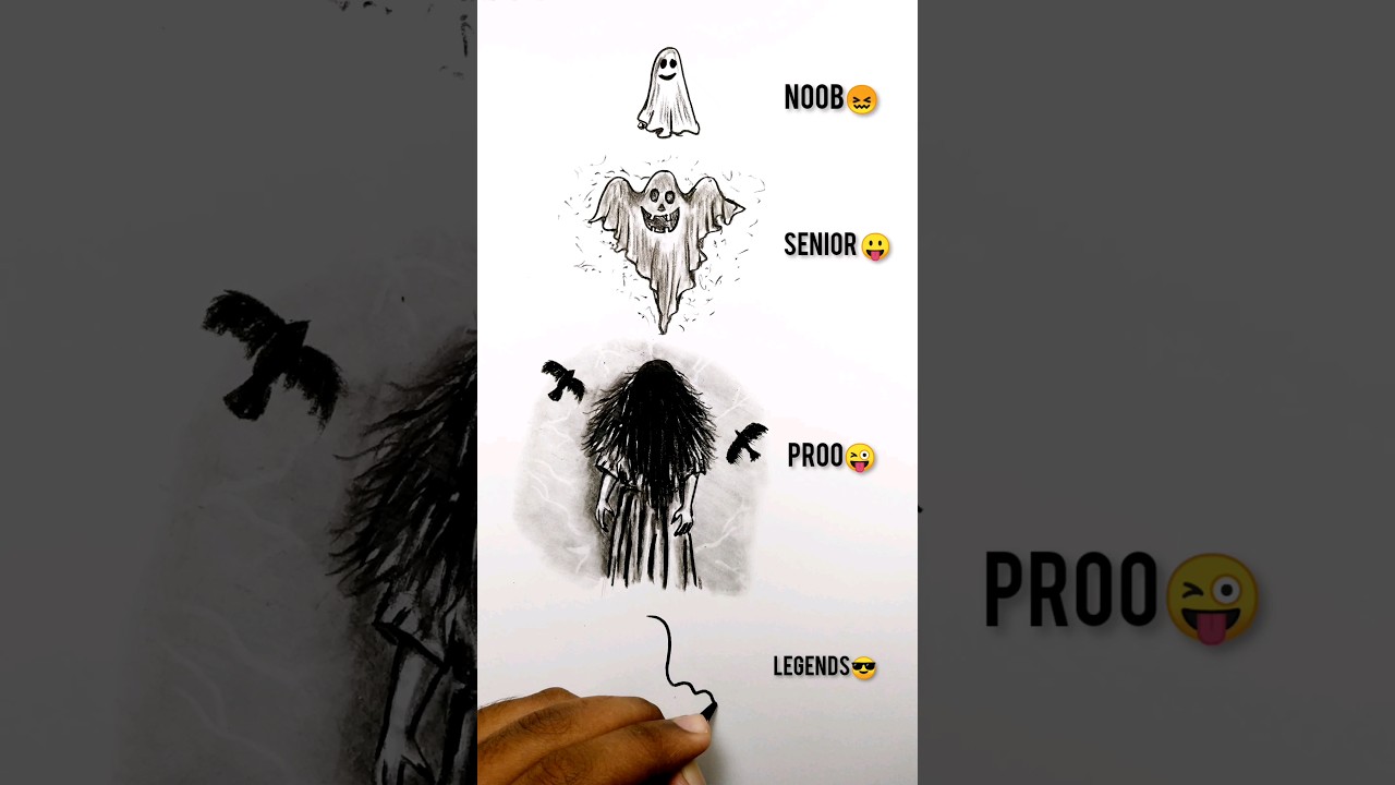 how to draw a ghost 👻 #drawing #shorts #art