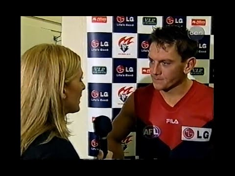 Shane Woewodin - Melbourne - Post Match Interview - 2002 Round 9 v North Melbourne - MCG - AFL