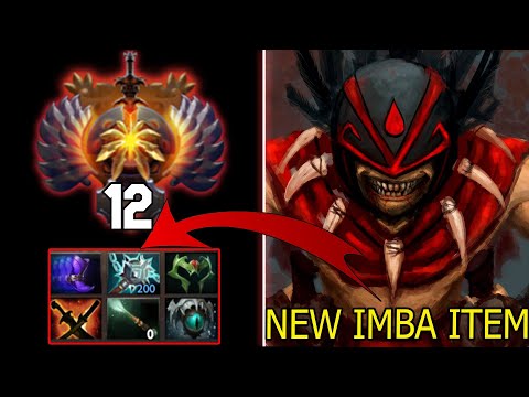 RANK 12 BLOODSEEKER! DOUBLE RAMPAGE! WITH NEW IMBA ITEM GLEIPNIR VS GUNNAR HOODWINK | DOTA 2 MICRO