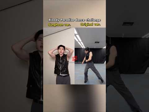 Enhypen Bloody Paradise original dance choreo vs Sunghoon ver challenge #sunghoon #dance #enhypen