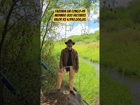 Fazenda á venda em Congo-PB Medindo 800 hectaresValor R$ 4.990.000,00.