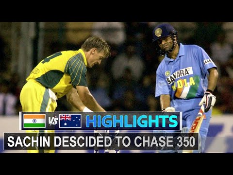Sachin Tendulkar Decided To Chase a Target of 350 against Australia at Bengaluru