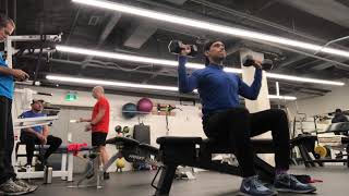 Shoulder DB Overhead Press Seated