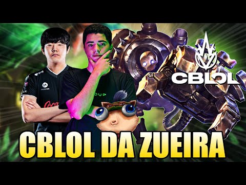LOUD BUGANDO O JOGO E BLITZ COREANO - CBLOL DA ZUEIRA