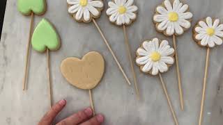 Daisy Flower Cookie Bouquet