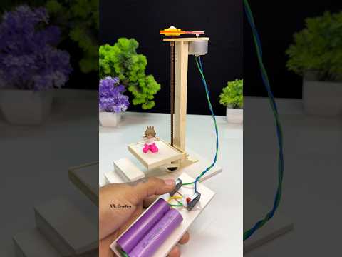 Raised floor mechanism with Dcmotor #motorbuilding #experiment #dcmotor #diy #tech #youtubeshorts