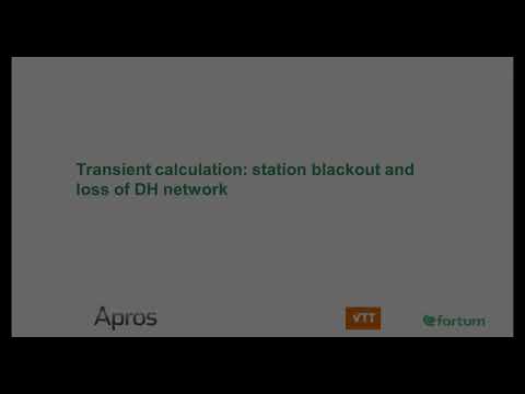 Blackout transient with Apros SMR model