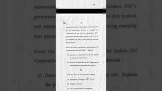Management principles and applications question paper 2023 delhi University