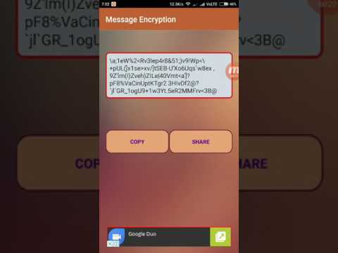 Message Encryption Video