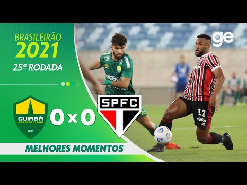 Gols e lances de Cuiabá x São Paulo