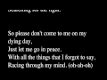 City and Colour - Body in a Box (lyrics) 