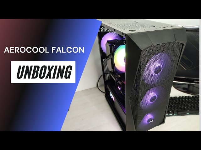 Vídeo relacionado con Aerocool FALCONV2BK, Caja PC ATX, Frontal Mesh, Cristal Templado, 4 Ventiladores ARGB 12cm, Negro