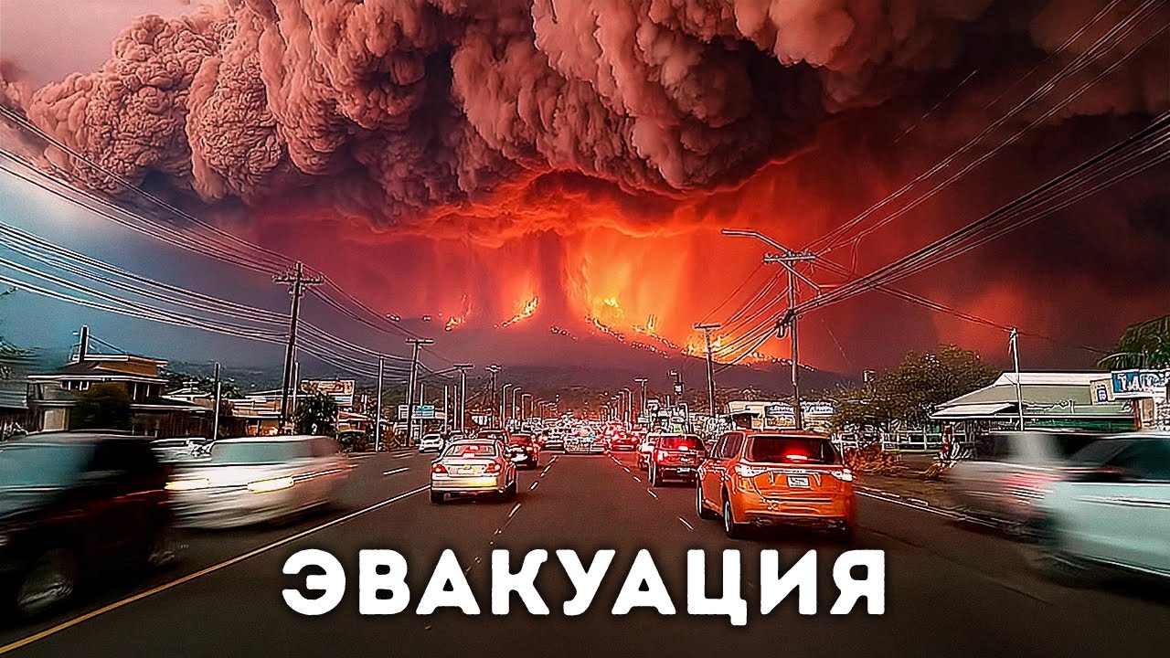 Опасный вулкан извергается, на Гавайях сейчас идет дождь из стекла
