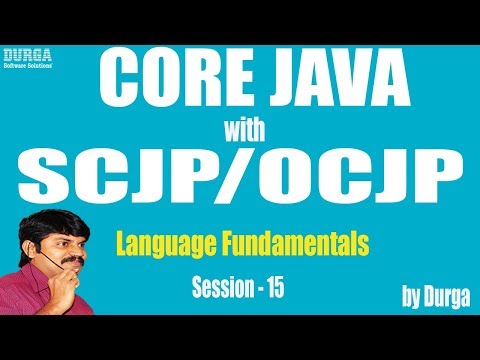 Core Java with OCJP/SCJP: Language Fundamentals Part-15|| Command Line Arguments