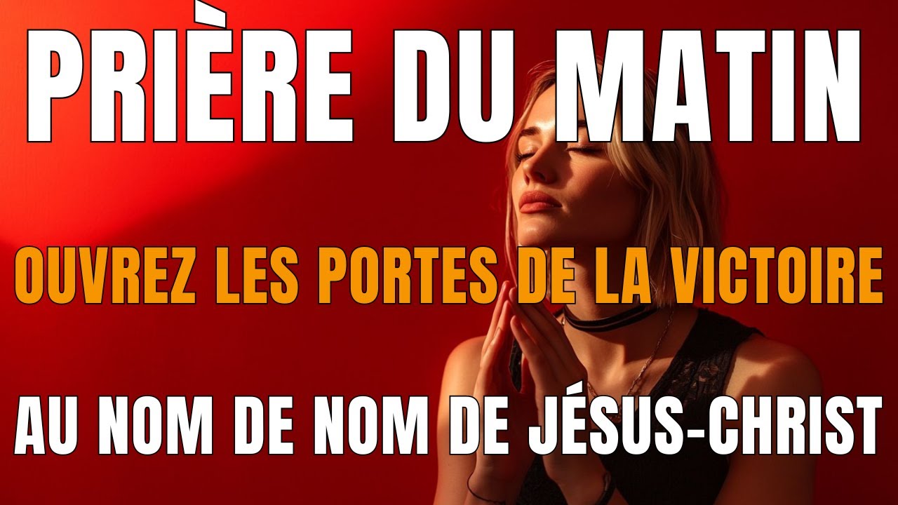 Prière Du Matin - Pour Vivre une Journée Bénie au Nom de notre Seigneur Jésus . Christ
