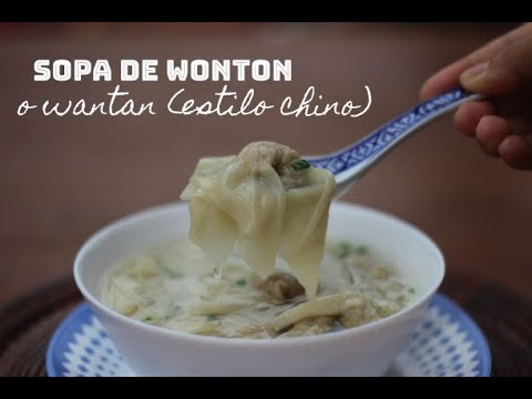 SOPA de WONTON o wantan | Estilo chino (receta sencilla y saludable)