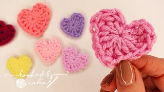 How to Crochet a Heart in just 2 MINUTES! ❤