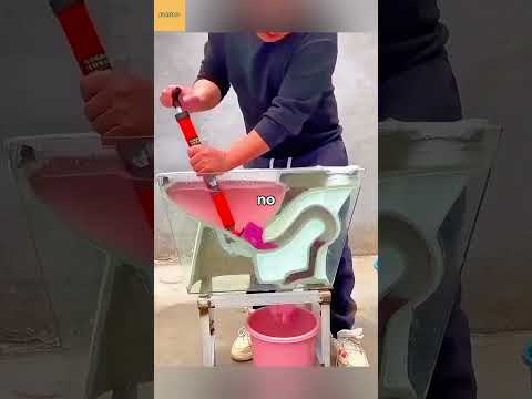 യഥാർത്ഥത്തിൽ പ്രവർത്തിക്കുന്ന ജീനിയസ് എയർ-പവർഡ് പ്ലങ്കർ! 🔥 #ടെക്നോളജി